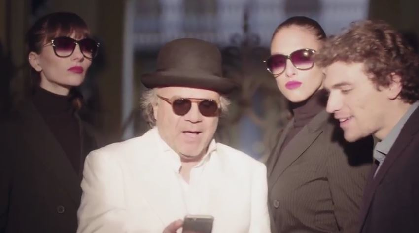 Modello TheFork pubblicità con Jerry Calà con Foto - Testimonial Spot Pubblicitario TheFork 2017