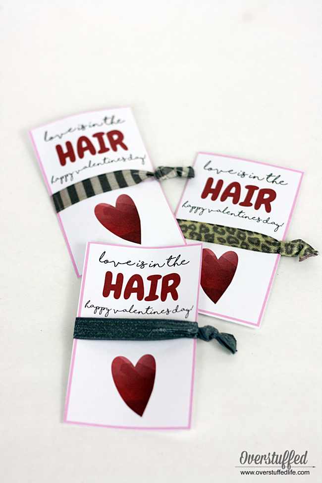 Love Is In The Hair Valentine Free Printable Overstuffed