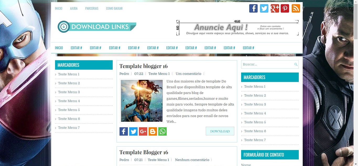 Templates Para Blogger De Musica | mais template modelo de template 3 colunas para blog de Templates Para Blogger De Musica | mais template modelo de template 3 colunas para blog de