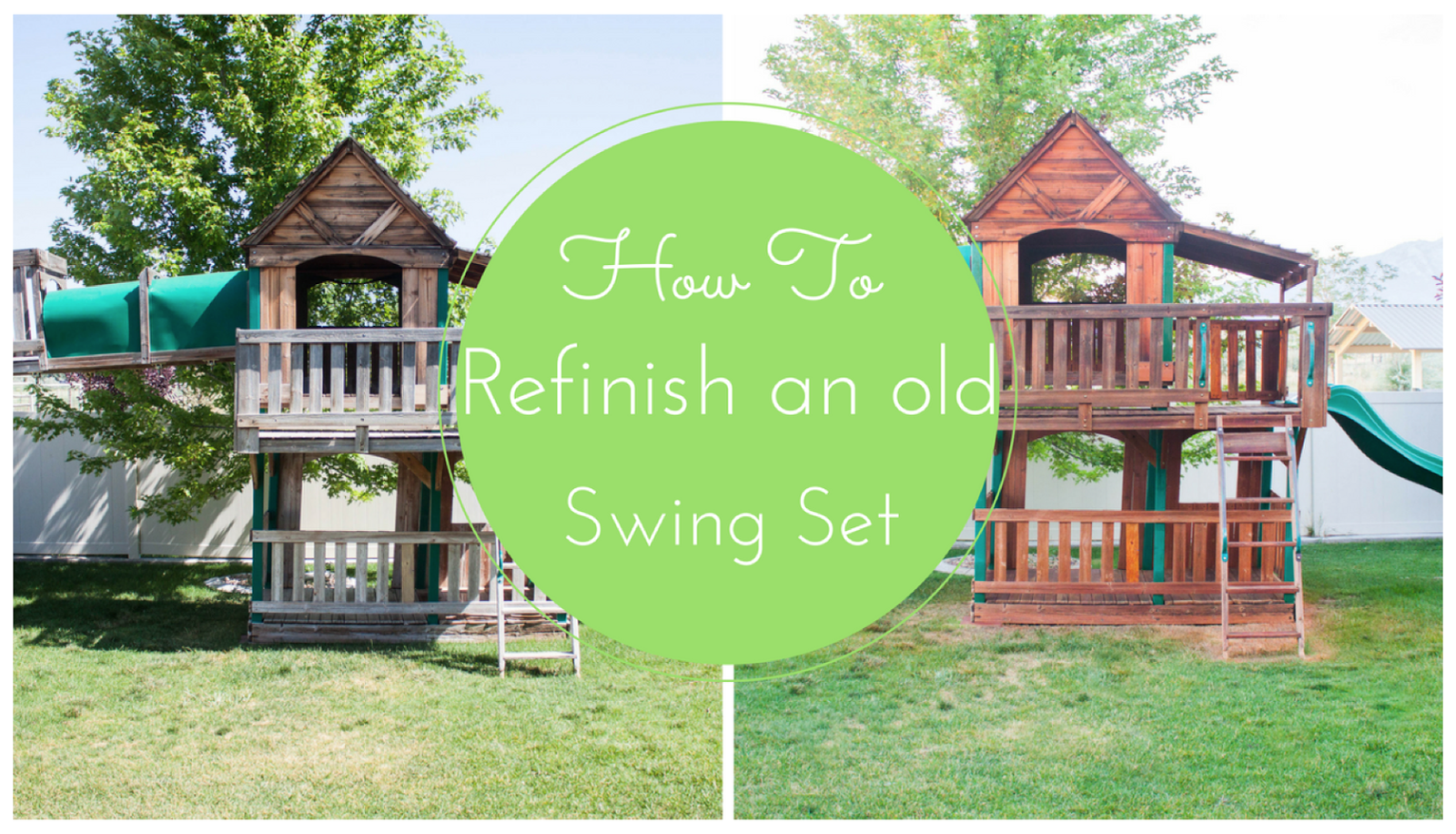 do it yourself divas How to Refinish an Old Swing Set