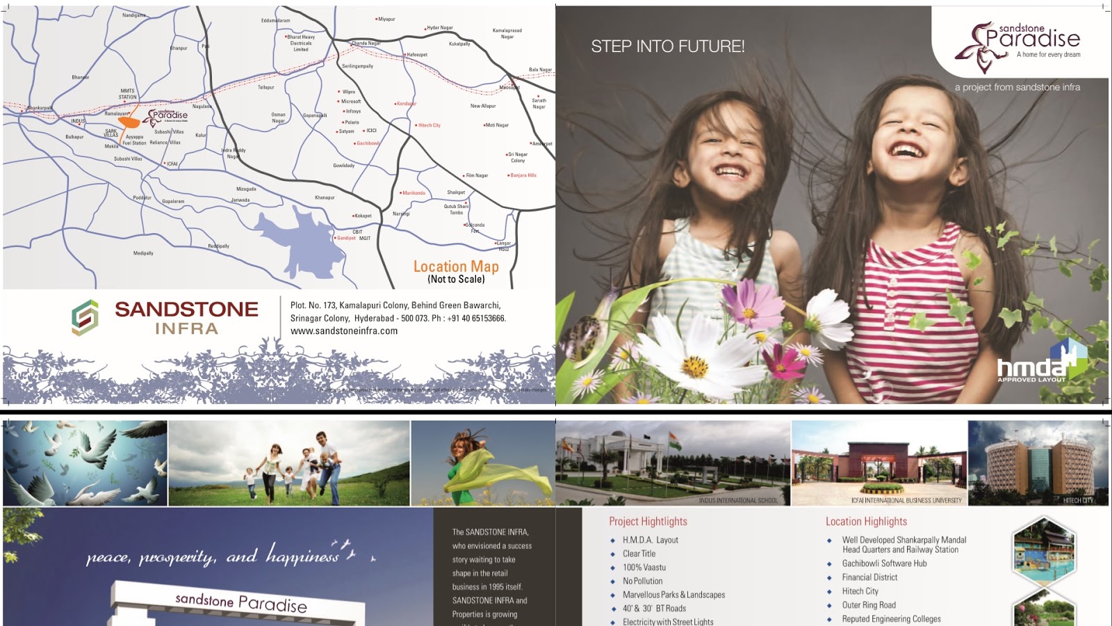 Indian Real Estate Hyderabad Sandstone Paradise gated community plot