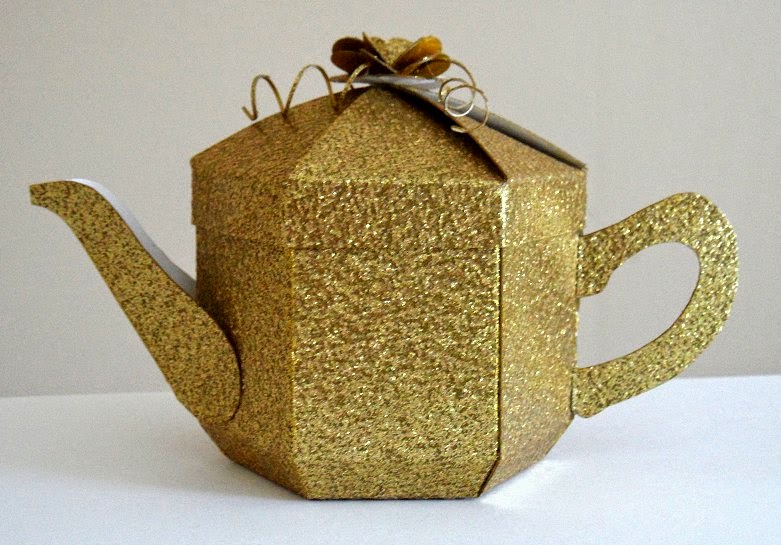 Esselle Crafts Golden Teapot Gift Box