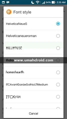 ganti font zenfone 4, zenfone 4S, zenfone 5, zenfone 6 tanpa root