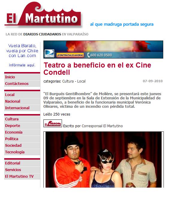 Prensa Teatro Condell