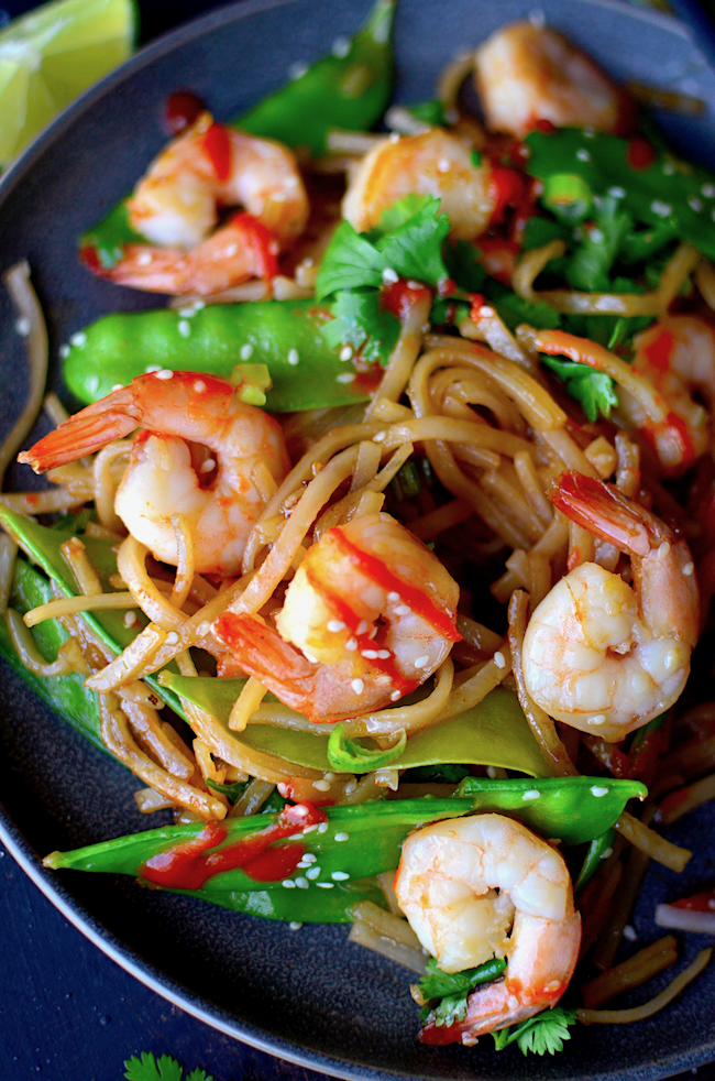 Yammie's Noshery: The Easiest Shrimp & Noodle Stir Fry {Naturally