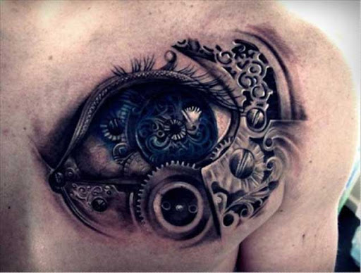 Este steampunk inspirado peitoral peça