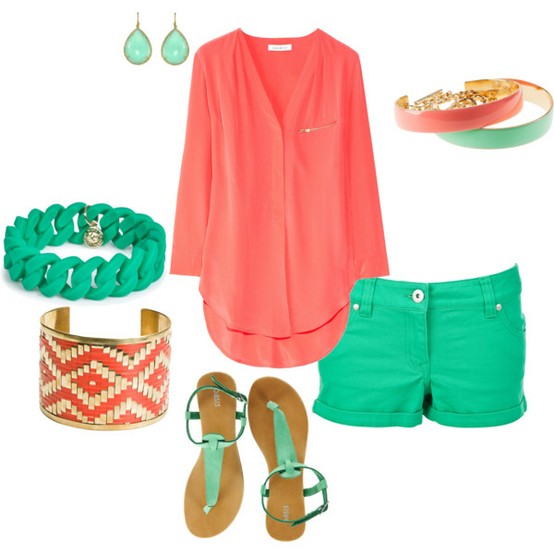 Even Sweeter Dreams: Summer outfit: Coral