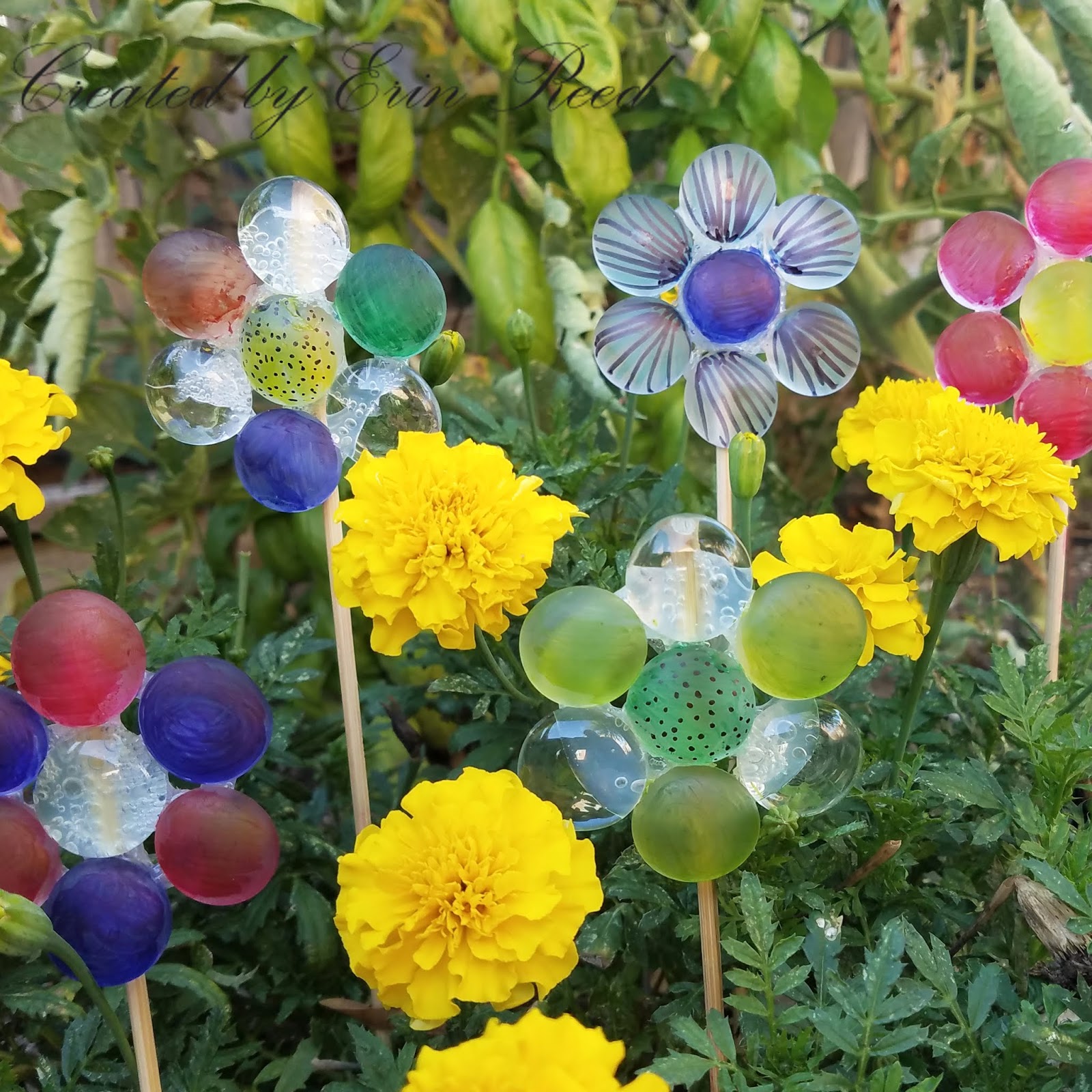 Erin Reed Makes DIY Colorful Glass Bead Flowers