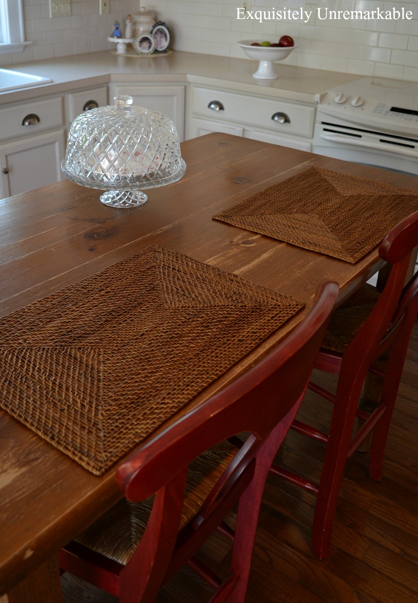 wicker placemats