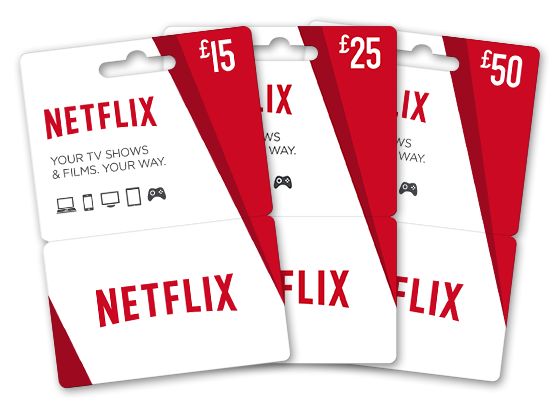 Cartões-presente Netflix Em Um Fundo Branco Foto Editorial