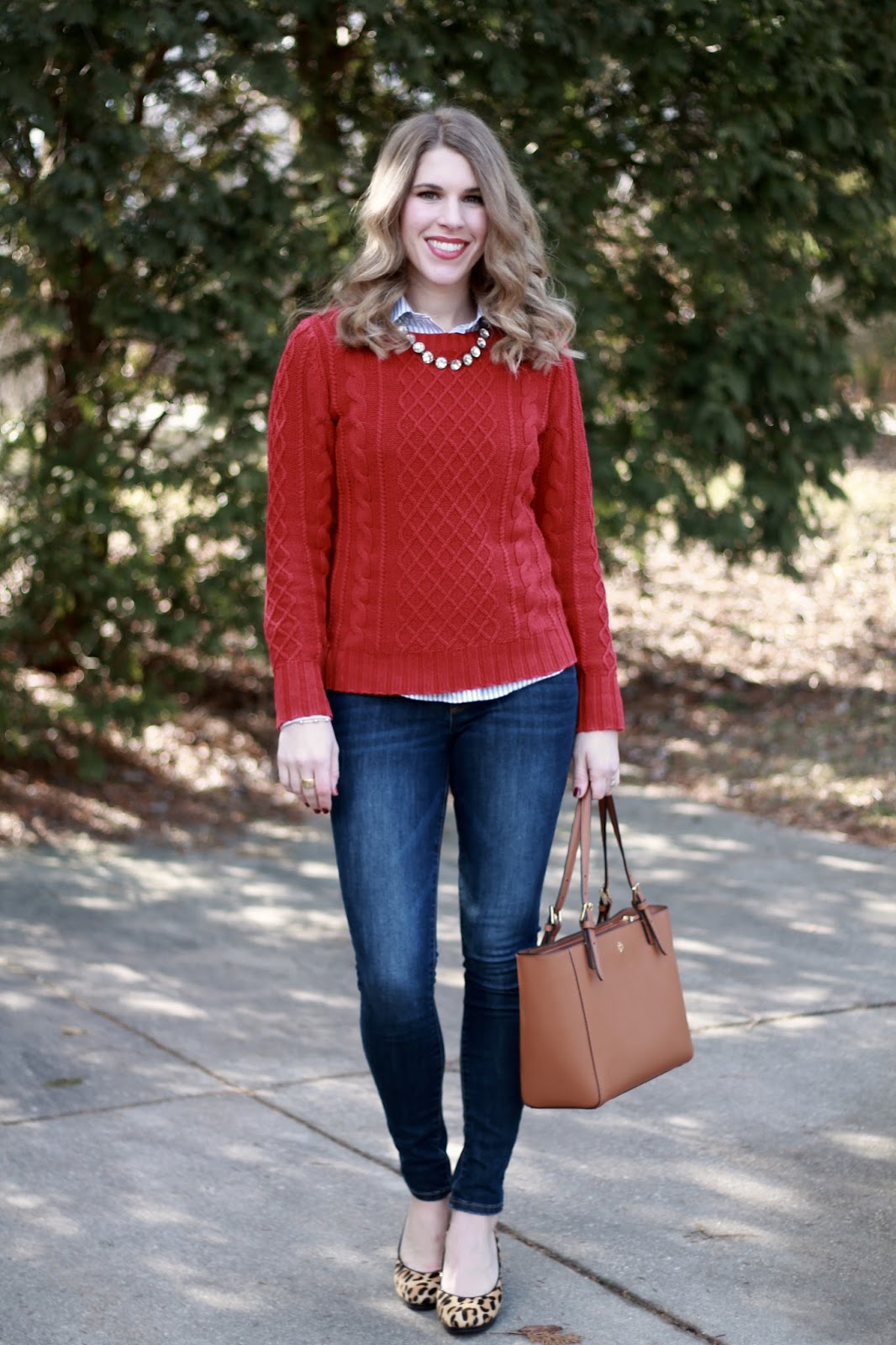 Layered Red Sweater & Confident Twosday Linkup - I do deClaire