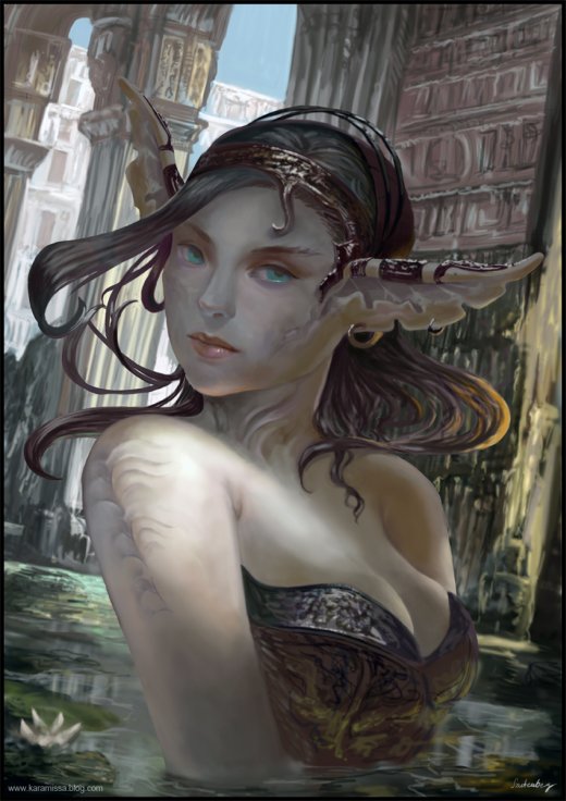 As incríveis ilustrações de fantasia de Kamila Szutenberg Kamila Szutenberg deviantart artstation ilustrações fantasia games mulheres anjas