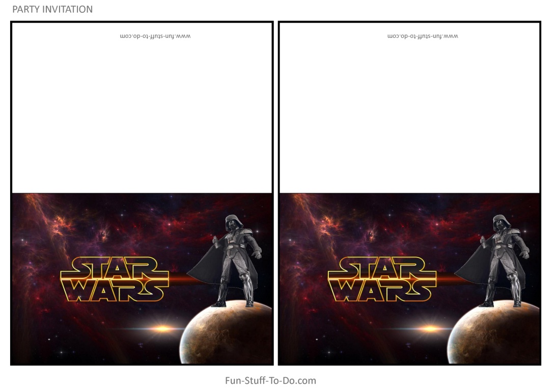 żółty Balonik Star Wars Zaproszenia