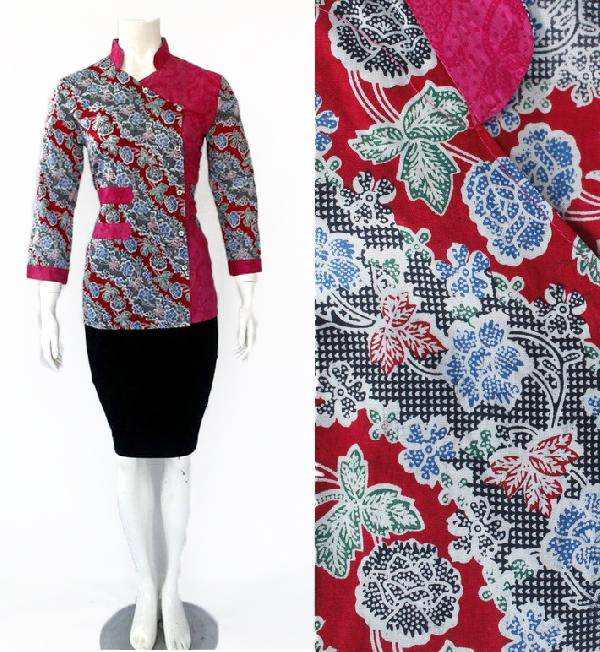 Blouse Batik Embos Lengan Panjang: Terkesan Formal namun Stylish