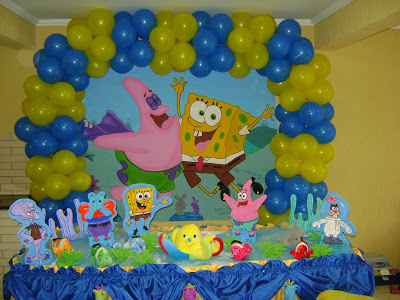 Melhores decorações festa aniversário infantil Bob Esponja