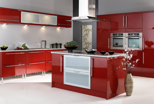 Model Desain Kitchen Sets Merah Minimalis Modern Model Desain Kitchen Sets Merah Minimalis Modern
