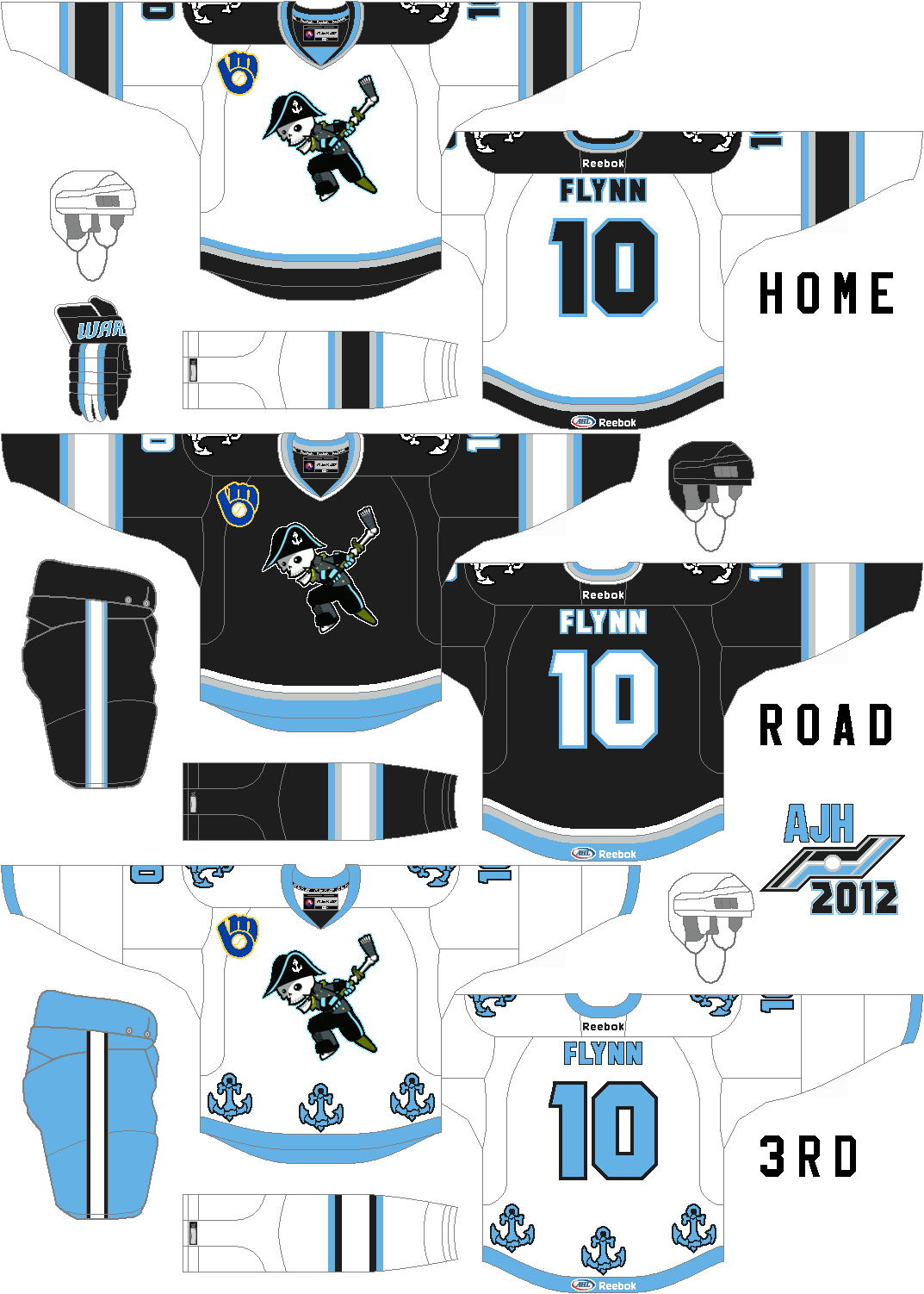 AJH Hockey Jersey Art AJH HJA 5th anniversary countdown Milwaukee