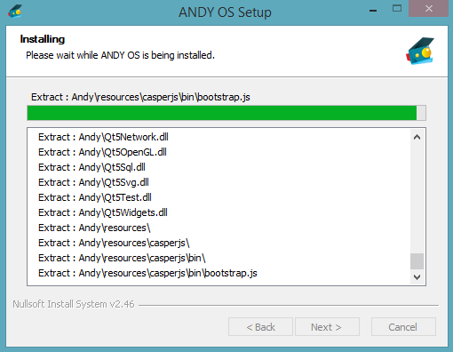 برنامج andy لتشغيل  العاب و برامج الاندرويد على الحاسوب