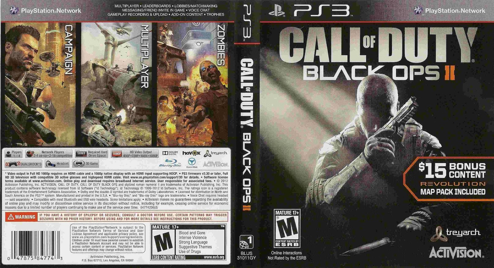 World Of Covers 01 Call Of Duty Black Ops 2 Capa Game PS3