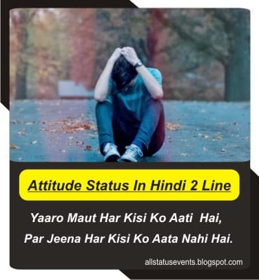 Attitude-Status-In-Hindi-2-Line