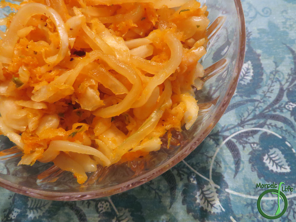 Morsels of Life - Latin American Sauerkraut - A Latin American-inspired sauerkraut with carrots, onion, and a bit of oregano. Perfectly accompanies any Mexican or Latin American meal!