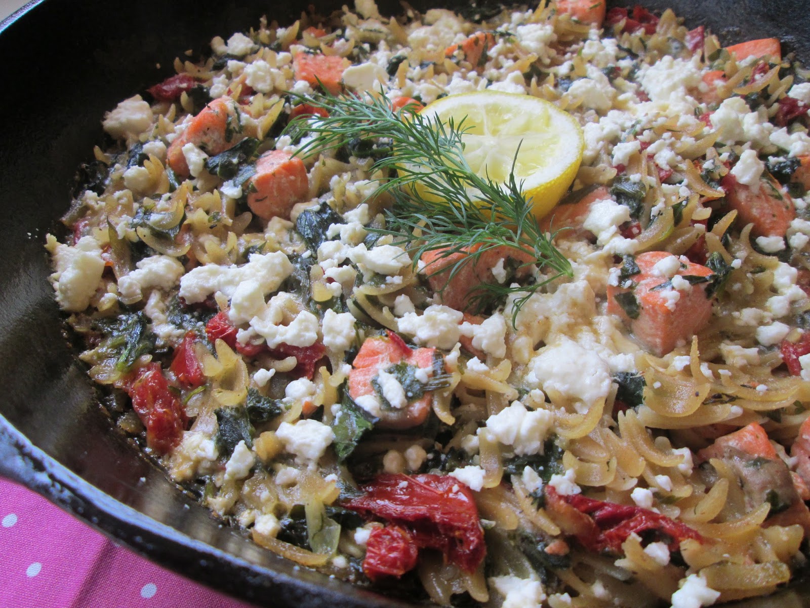 Stirring the Pot Ellie Krieger's Herbed Salmon and Orzo Casserole with