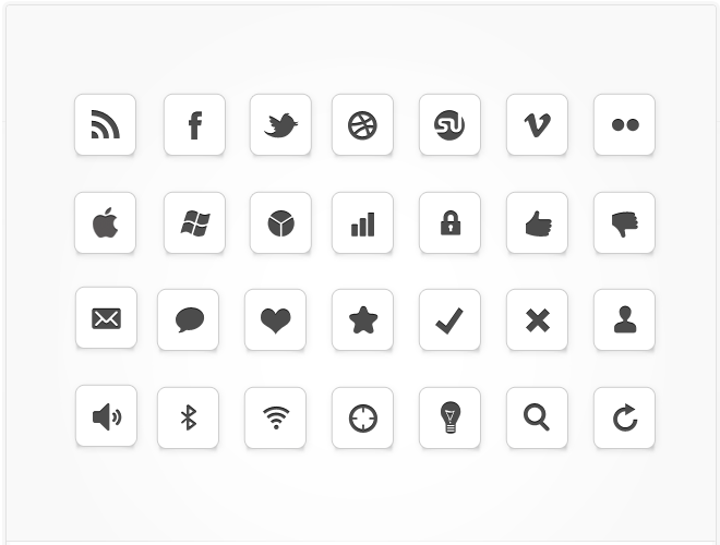 Ic minimal icons set