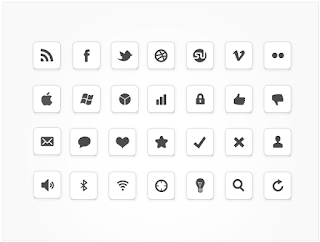 Ic minimal social media icons set Ic minimal icons set