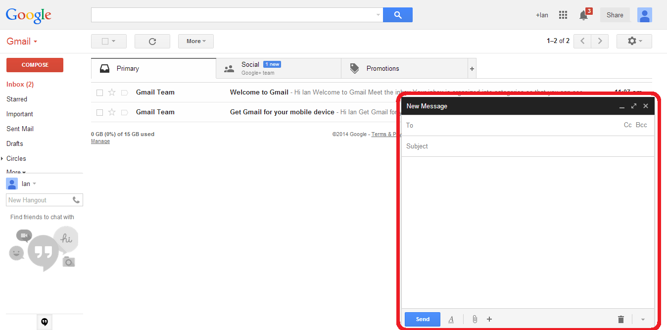 Gmail места. Поделиться по gmail.