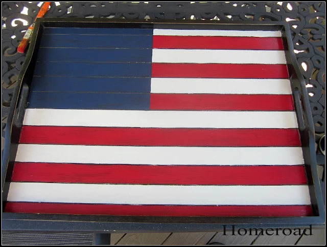 american flag tray DIY