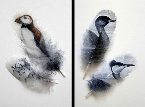 00-Rebecca-Jewell-British Museum-Art-Printed-on-Bird-Feathers-www-designstack-co
