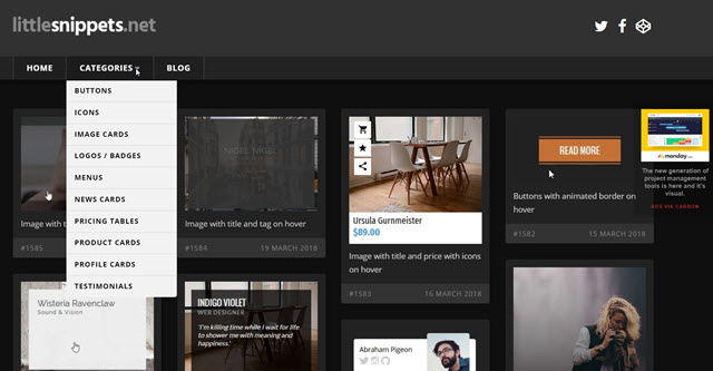 little-snippet-css-animazioni little-snippet-css-animazioni