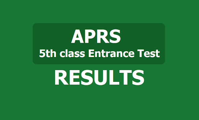 APRS 5th class Entrance Test Results 2019 APRS 5th class Entrance Test Results