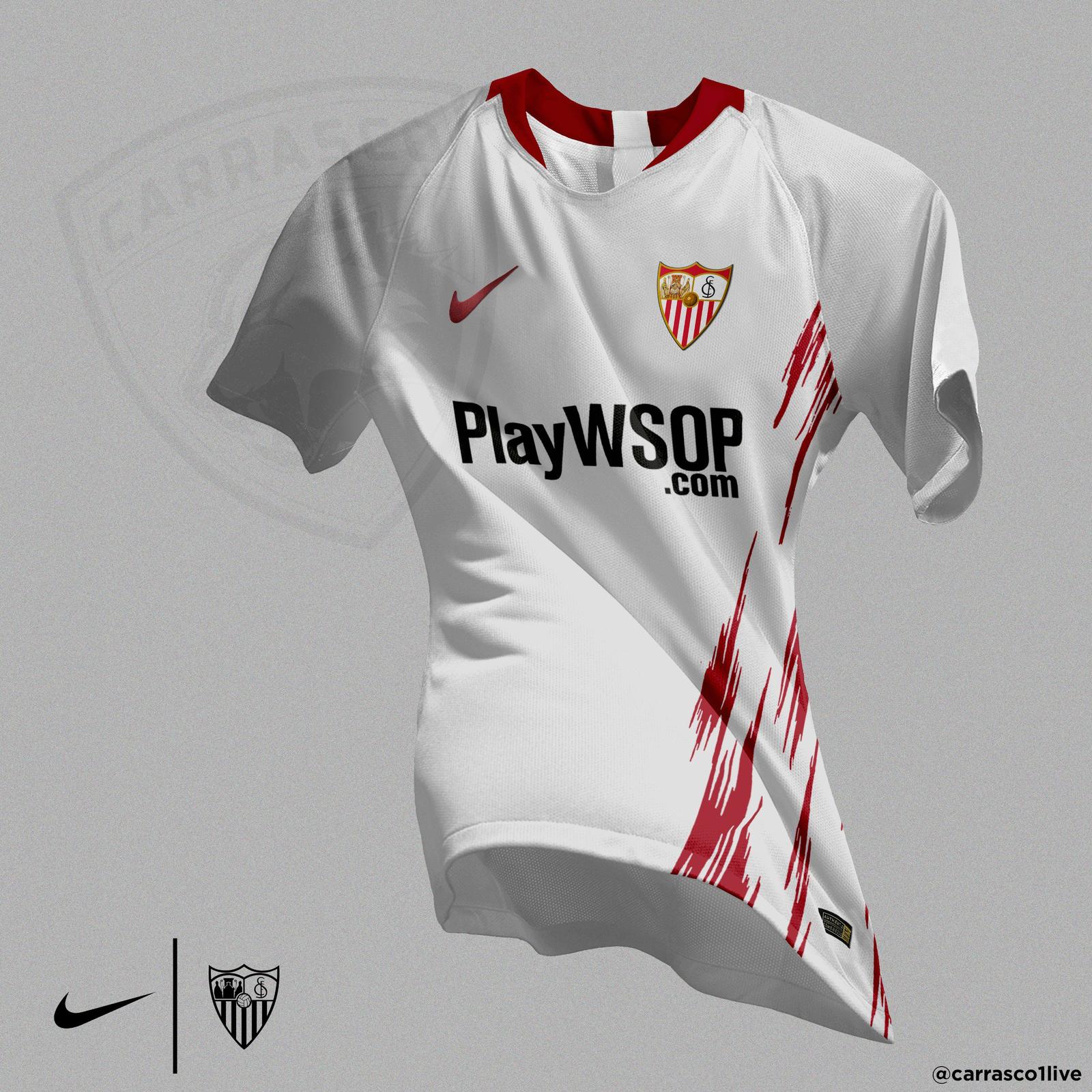 Unique Nike Sevilla 18-19 Home, Away & Third Kit Concepts by José Carrasco - Footy Headlines