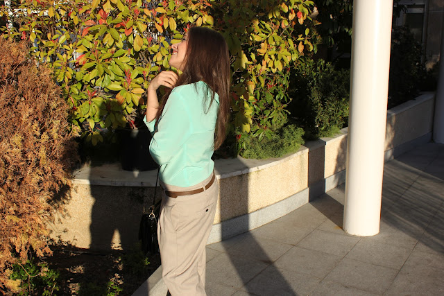 coser camisa verde mint