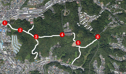 鎌倉遺構探索 常盤地区 桔梗山ハイキングコース