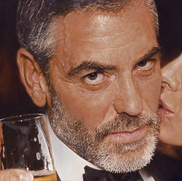 George Clooney - Sebastian Krüger 1963 - New Pop Realism George Clooney - Sebastian Krüger 1963 - New Pop Realism