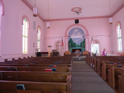 Interlaken Baptist Church interior