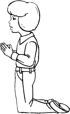 Niños rezando para colorear - Blog de imágenes