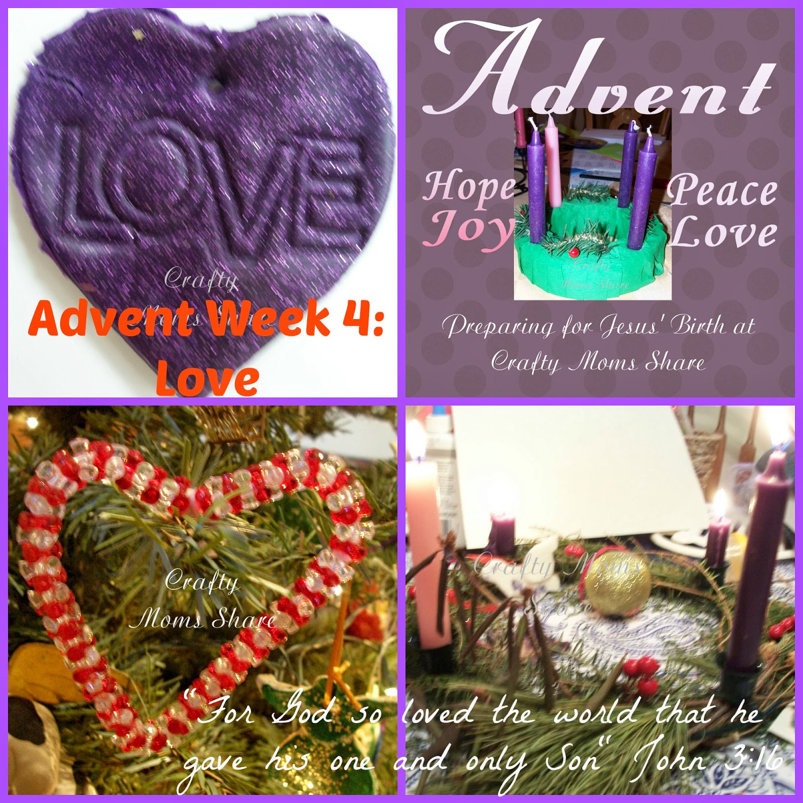 Crafty moms share advent week 4 love