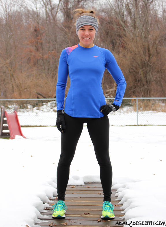A Daily Dose of Fit: Product Review: Mizuno Cold Weather Running Gear  #BreathThermo