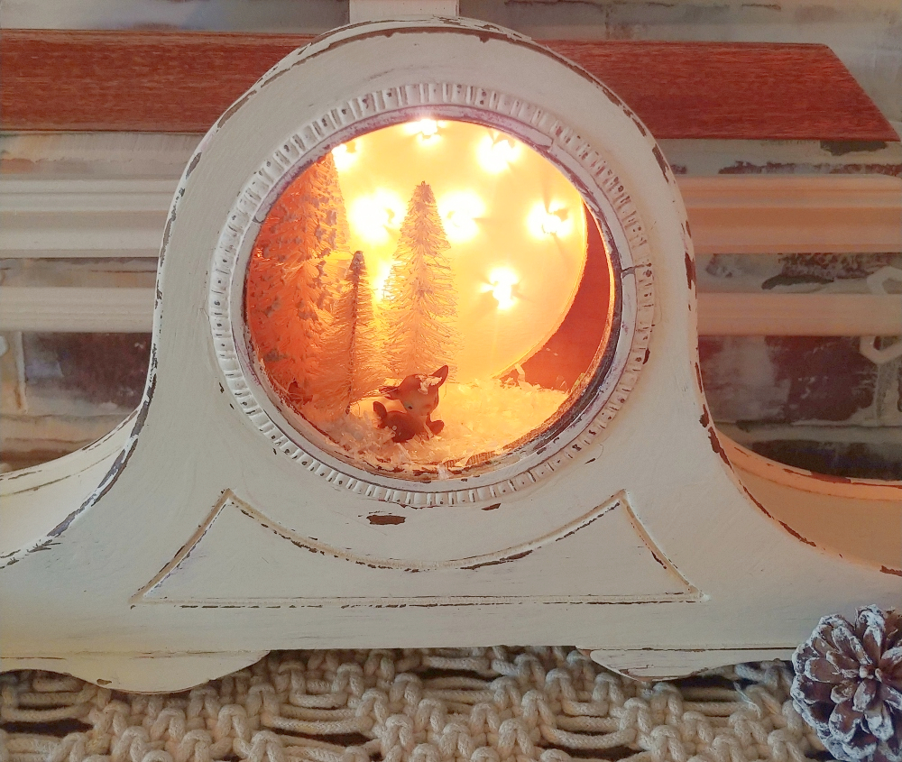 upcycled mantle clock