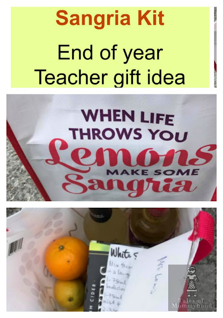 DIY Sangria kit; end of year teachers gift idea