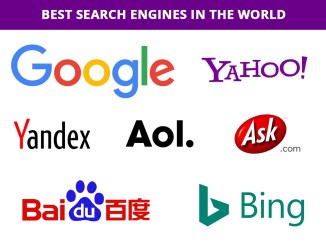 List of 5 best search engine in the world