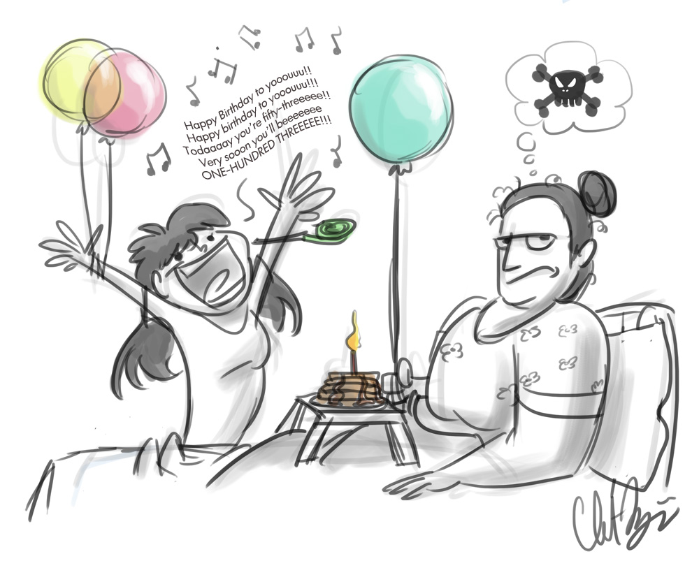 Christina&rsquo;s Sketchblog: Birthday Mom