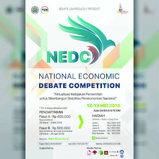 Lomba Debat Nasional NEDC 2018 di UM lomba