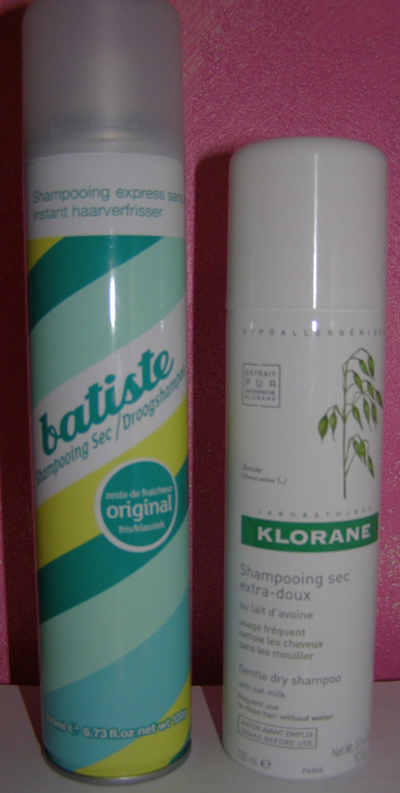 GliitterLiife Shampooing sec Batiste VS. Klorane