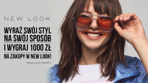 voucher o wartości 1000 zł na zakupy w New Look Konkurs