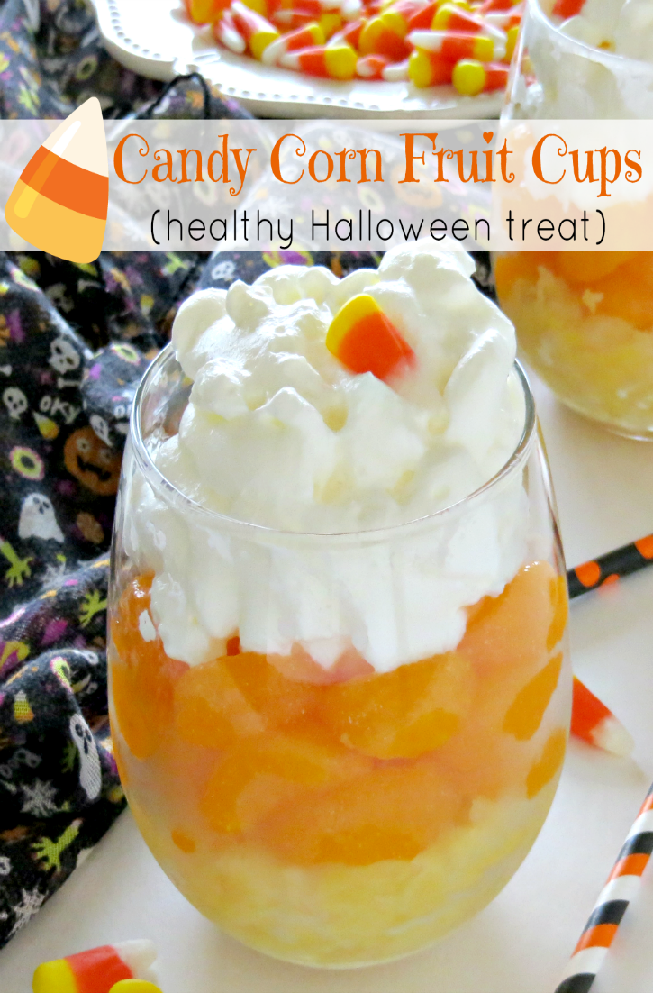 Candy Corn Fruit Cups (Healthy Halloween Treat) - AnnMarie John