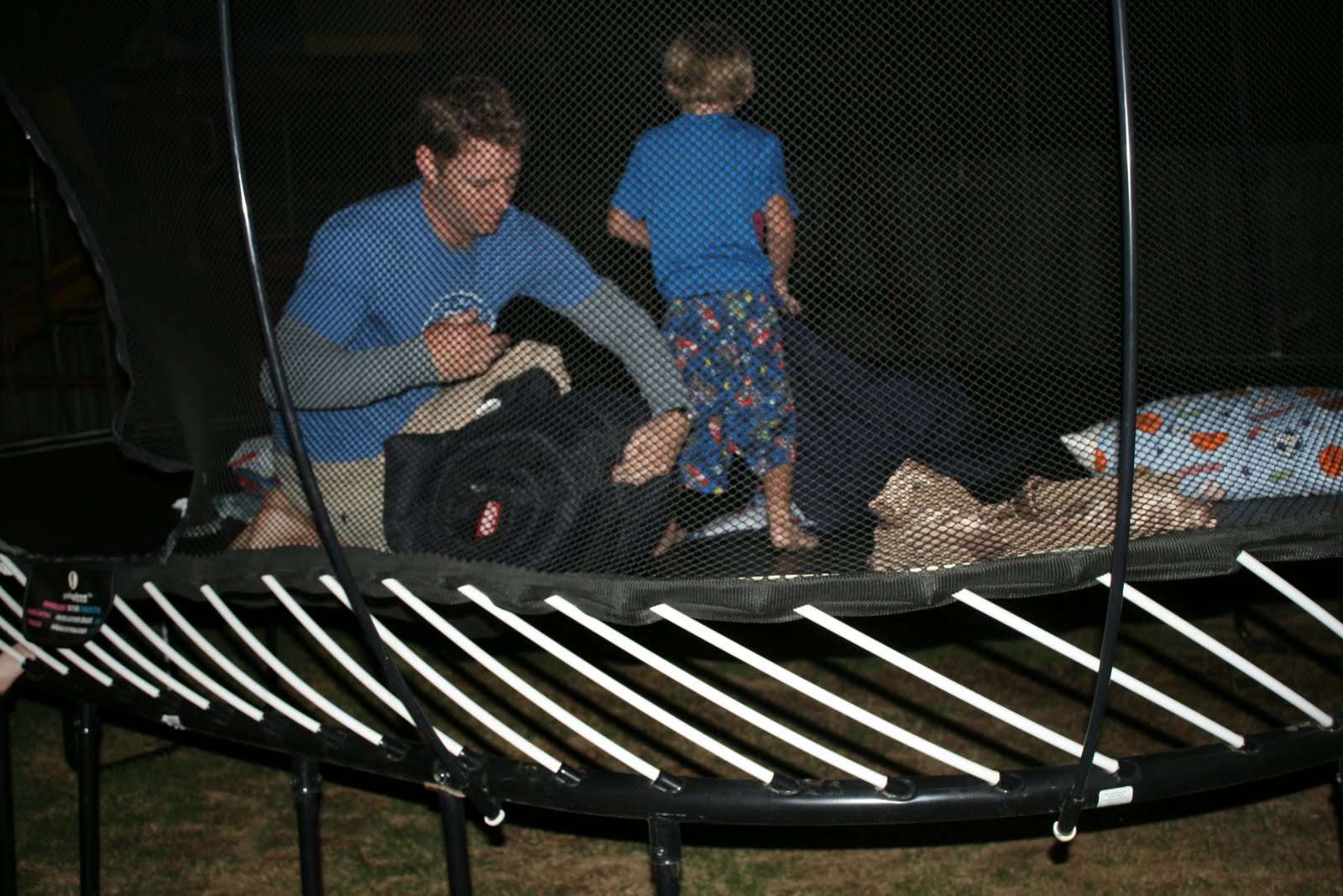 Life with the Hartsock's Sleeping on the Trampoline
